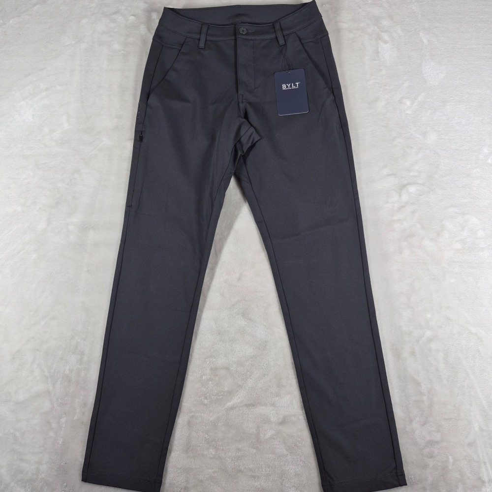 BYLT Everyday 2.0 Pants Men's 30x30 Gray Slim Fit Casual Comfort Stretch NWT